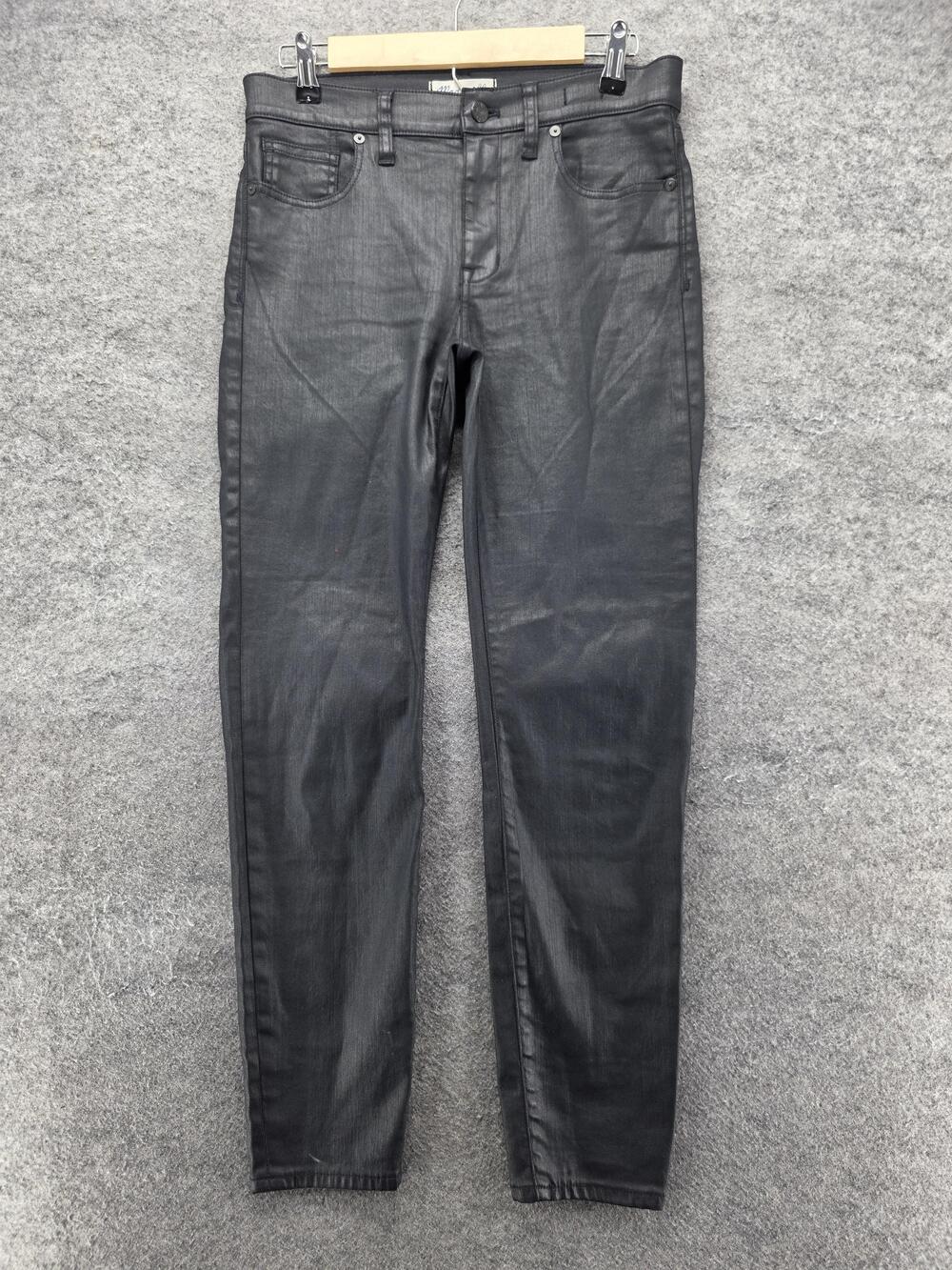 Madewell Jeans Womens 29 Black Skinny High Rise Slim Stretch 30 Inseam